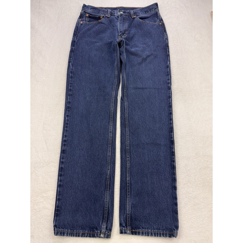 Levis 505 Jeans Men 33x34 Blue Regular Fit Perfect Fade Denim Straight